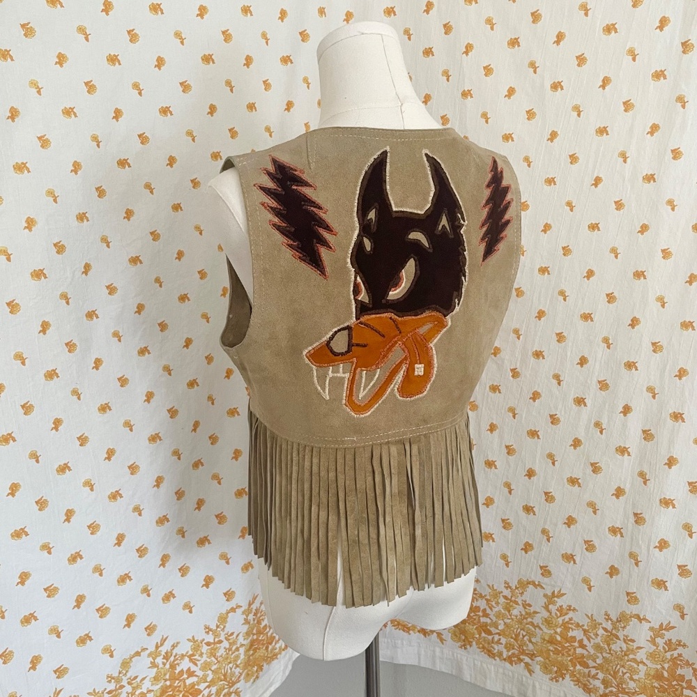 70s Fringe Western Upcycled Dire Wolf Piece – One of a Kind Grateful Dead - Picture 3 of 16